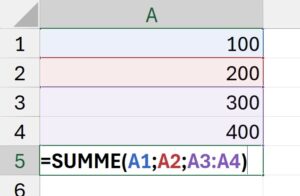 Anleitung Excel Funktion eingeben